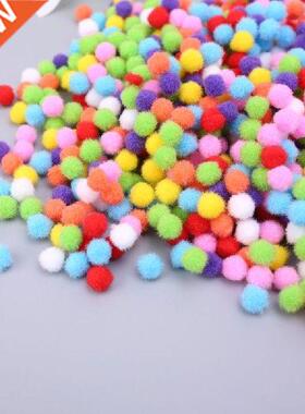 1000Pcs Soft Round Fluffy Craft PomPoms Ball Mixed Color