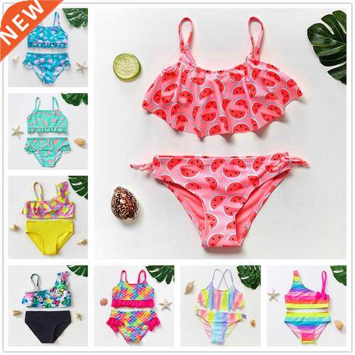 Ba ador para n as de 1 a 14 a os, traje de ba o de dos pez