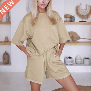 Summer 2 Pieces Set Tracksuit Women's Casual Sets Oversi