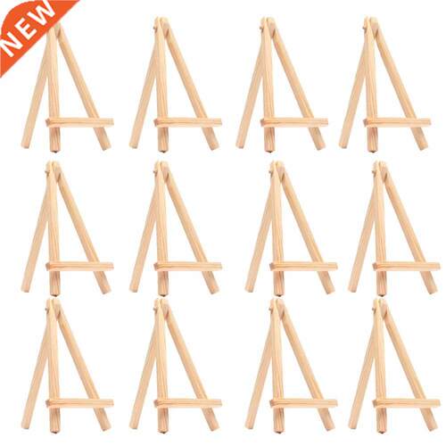*12PCS Kids Mini Wooden Easel Art Painting Name Card Stand D