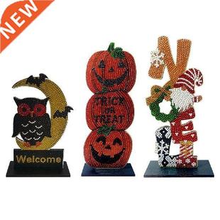 5D DIY Mosaic Ornament Art Crafts Halloween Tabletop