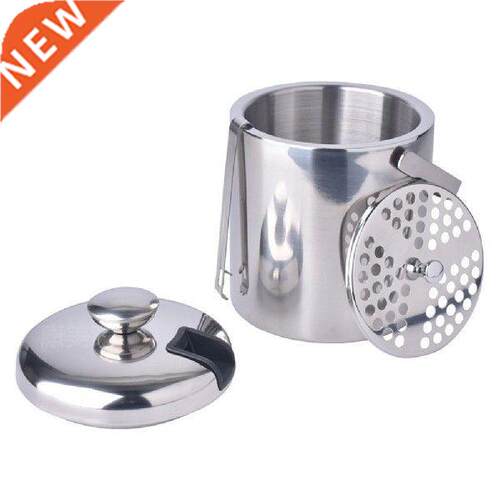 Stainless Steel Ice Bucket Double-layer Wine Beer Ice Cube
