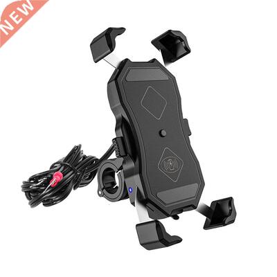 Motorcycle Phone Holder 15W Wireless Smart Charger QC.0 Wir