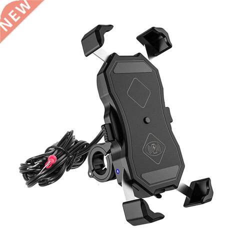 Motorcycle Phone Holder 15W Wireless Smart Charger QC.0 Wir