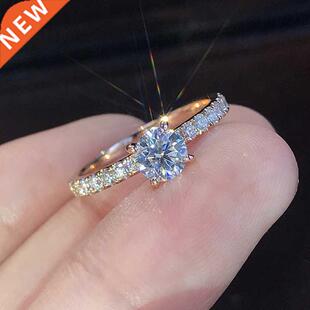 2022 rendy Claws Design Crystal Zircon Engagement Rings For