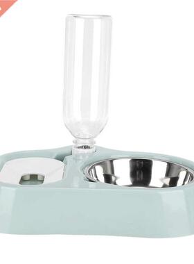 Pet Feeding Bowls 2 in 1 Cats Feeder Cats Water Dispenser