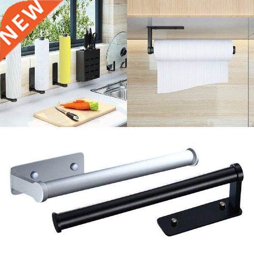 Kitchen Paper Roller Holder Under Cabinet Wall Mount Rack