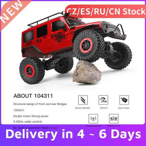 1/10 WLtoys 10411 RC Car 2.4G 4WD Car SUV Brushed Motor Rem
