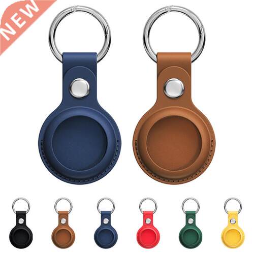 For Airtags Case Leather Keychain Protective For Airtag Tra