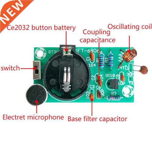 FM Stereo Radio Transmitter  Kit With Microphone DC 3V So