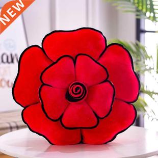 New Home Decorative Pillows Sofa Cushion Red Rose Pillow coj