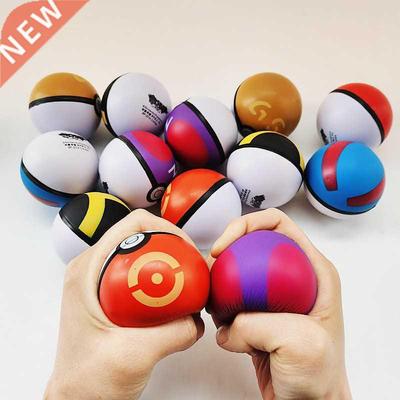 2022Pokemon Fidget Toys Pokeballs Soft Luminous and Multicol