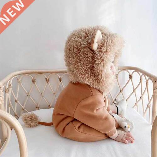 Cartoon Lion Baby Rompers Spring Baby Girl Clothes One Piece