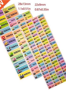 Custom Sticker Boy Cartoon Car Pattern Custom Personal Name