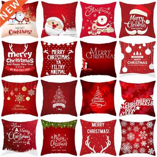 45x45cm Santa Claus Christmas Pillowcase Merry Christmas