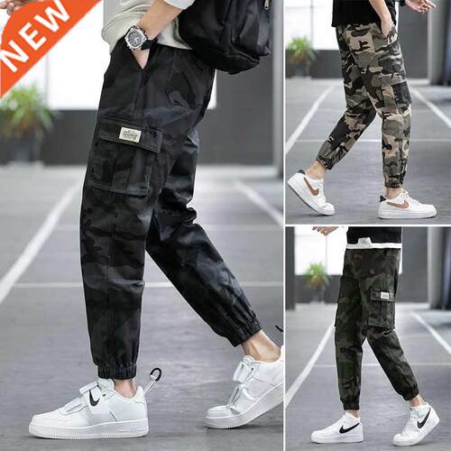 Cargo Trousers black pants men Male man Harem for skinny