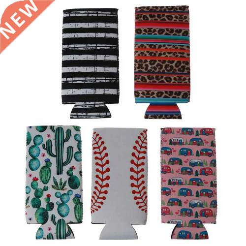 5Pcs Perfect for 12oz Slim Can Cooler Neoprene Beer Cooling