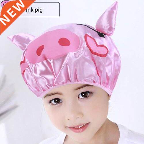 Cartoon Thick Waterproof Bath Hat Double Layer Shower Hair