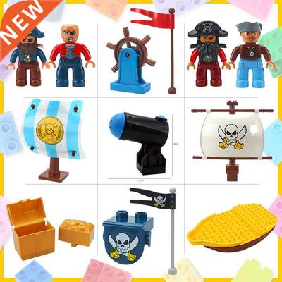 MOC DIY Adventure Ship Series Large Building Blocks Compatib
