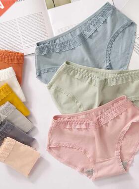 3Pcs/set Cotton Pnties For Women Underwer Lce Intimte Br