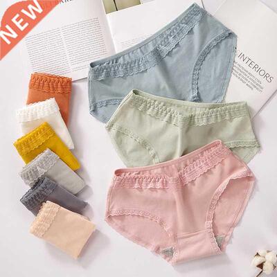 3Pcs/set Cotton Pnties For Women Underwer Lce Intimte Br