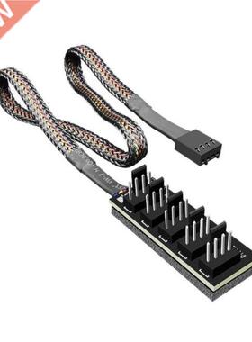 Chassis Fan Hub CPU Cooling 5 Port 4 Pin PWM Controller Mult
