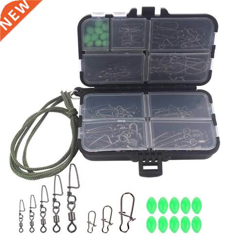 Fishing Accessories Tackle Box Luminous Beads Pin Swivels 9