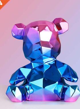 Plating Bear Statue Violent Bear Sculpture Animal Ornament T