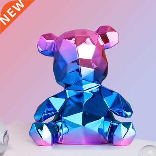 Plating Bear Statue Violent Bear Sculpture Animal Ornament T