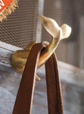 Golden Dolphin Bay Hook Fishtail Wall Hook Decorative Wall