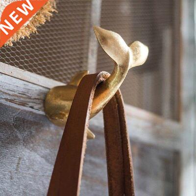 Golden Dolphin Bay Hook Fishtail Wall Hook Decorative Wall