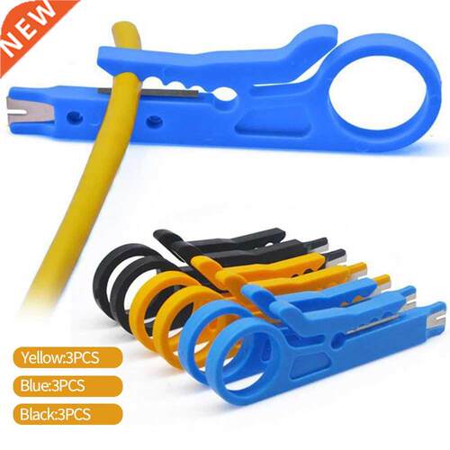3PCS Portable Wire Stripper Knife Crimper Pliers Crimping To