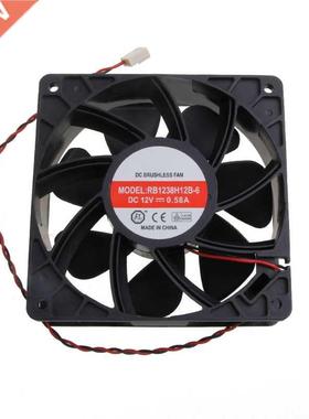 DC Brushless Fan RB1238H12B-6 12CM Cooling Fan 120mm DC12V 0