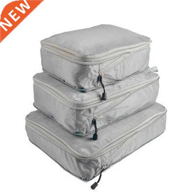 3pcs/set Compression Packing Cubes Travel orage Bag Luggag