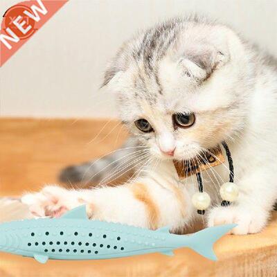 Soft Silicone Mint Fish Cat Toy Pet Catnip Clean Teeth