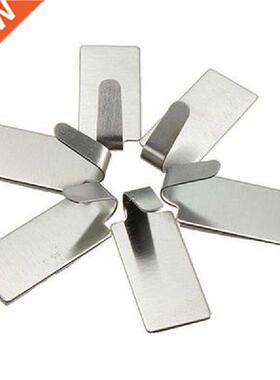 6Pcs Hooks Self Adhesive Home Kitchen Wall Door Stainless