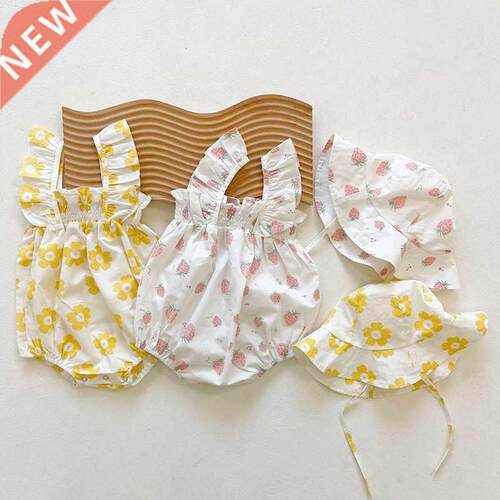 MILANCEL 2022 Summer Newborn Clothes Toddler Girls Bodysuits