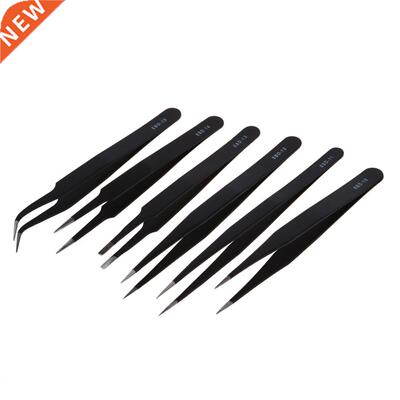 6 pcs Safe Antistatic Tweezers Repairing Maintenance Tools E