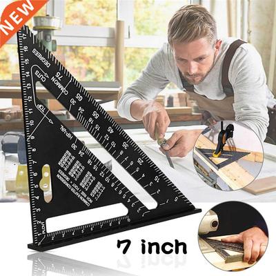 Triangle Ruler 7 Inch Aluminium Metrische Hoek Gradenboog Ca
