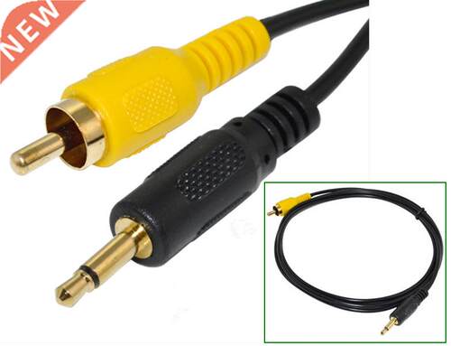 3.5mm Mono Male plug to RCA Male audio Cable Cord 1.8m