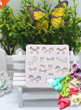 Small Cute Bow Slcone Mold Resn Ktchen Bakng Tool  C