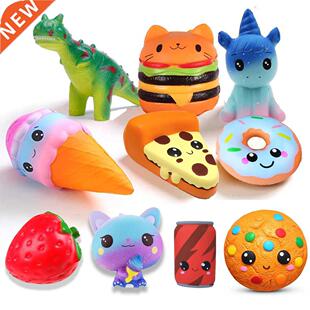 NEW Cartoon Chocolate Biscuit Series PU Squishies Slow Risin