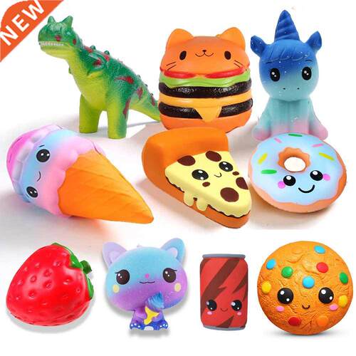 NEW Cartoon Chocolate Biscuit Series PU Squishies Slow Risin