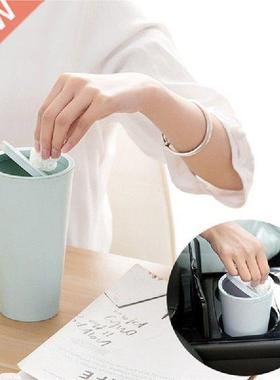 Mini Desktop Small Waste Bin Garbage Trash Can Plastic Home
