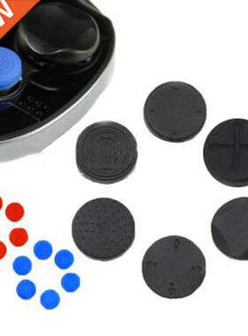 1 Set Red/Blue/Black Useful 6 In 1 Thumbstick Grip Cap Joyst