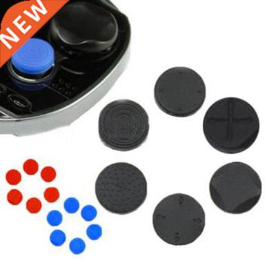 1 Set Red/Blue/Black Useful 6 In 1 Thumbstick Grip Cap Joyst