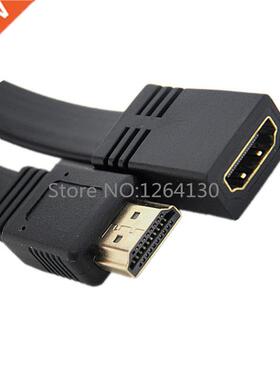50cm Flat HDMI A type 19pin male to hdmi A type Female exten