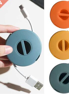 Round Wire Winder Box Portable Multifunctional Data Cable St