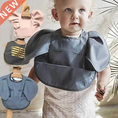 Baby Bibs INS Nordic Style Angel Feed Pocket Burp Girl Boy I