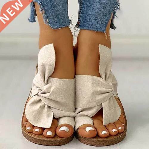 2022 Casual Sandals Women Wedges Sandals Ankle Buckle Open T